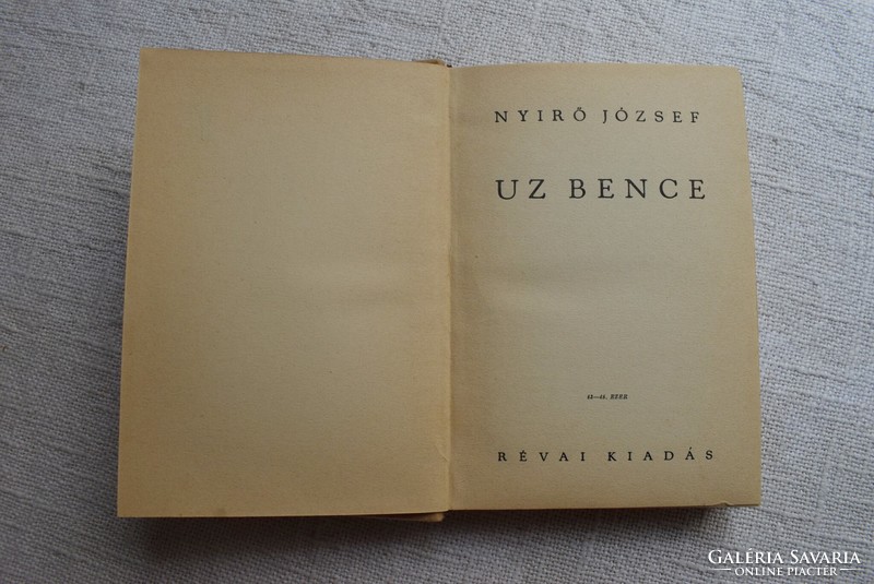 József Nyírő uz bence, Réva edition, 1936, fiction, novel, short story, short story
