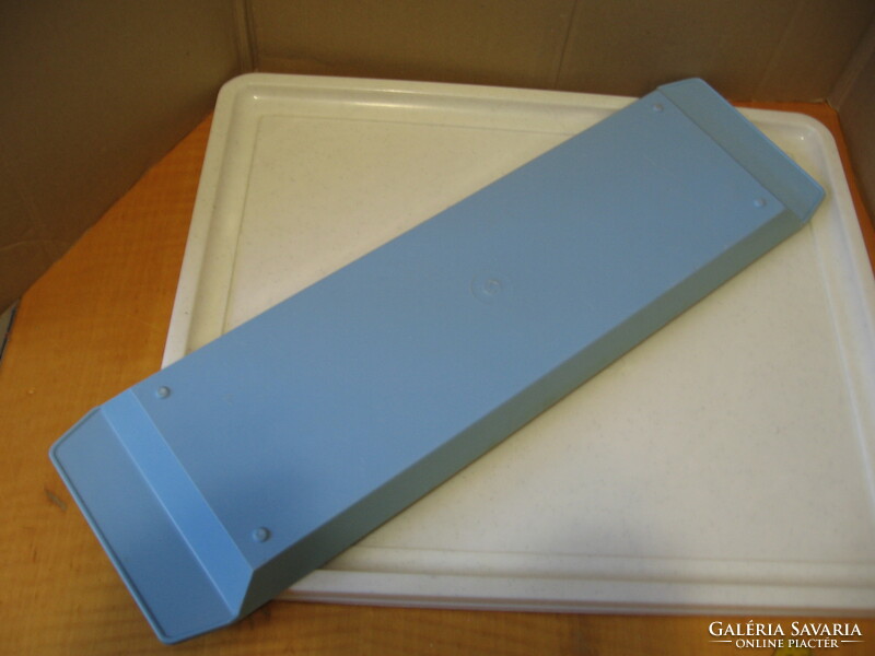 Retro blue melamine tray