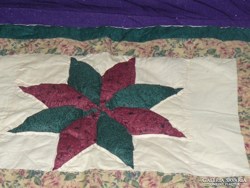 Beautiful star Christmas patchwork pillow