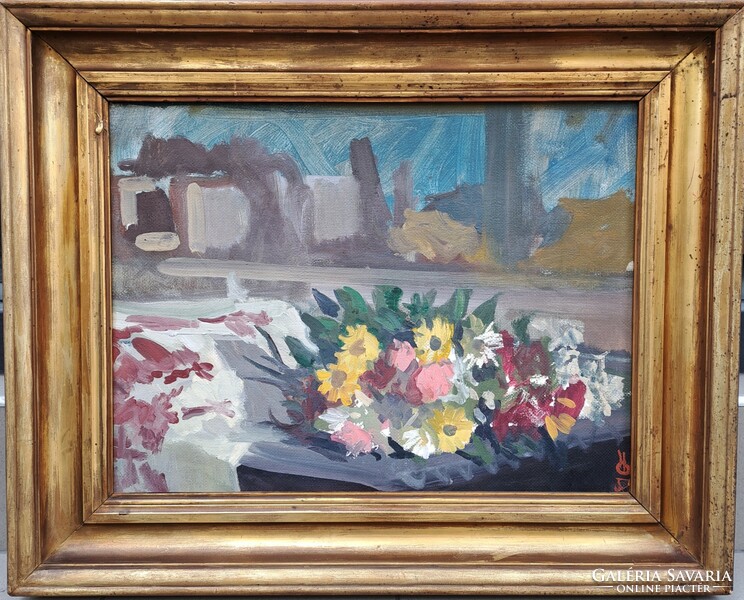 Dénes Ósz (1915-1980): still life, early gallery artist