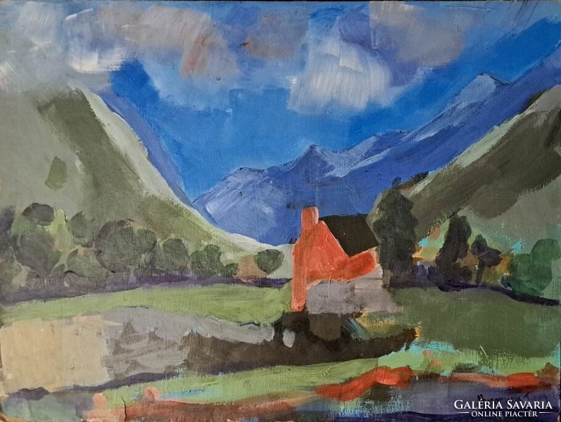 Nagybánya painter: Nagybánya landscape