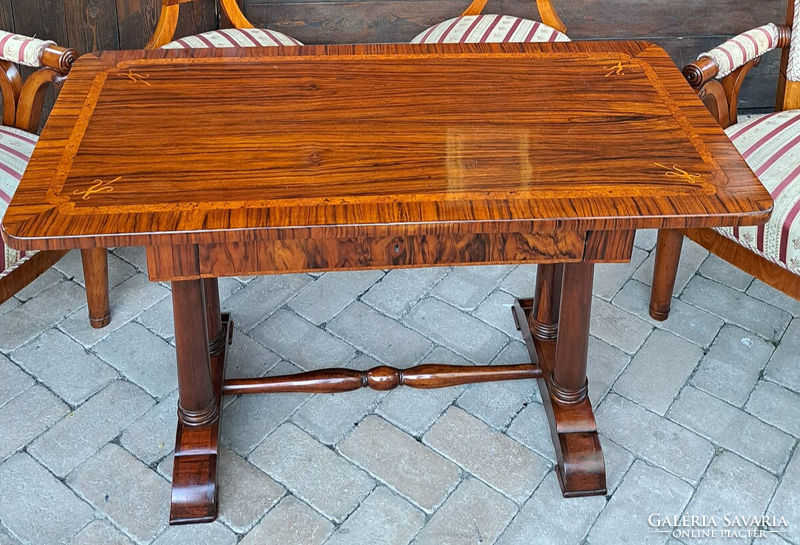 Biedermeier table, women's desk, exceptional piece