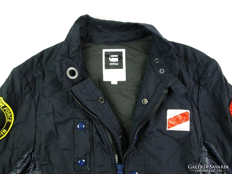 Original g-star raw (s / m) dark blue sporty men's transitional jacket