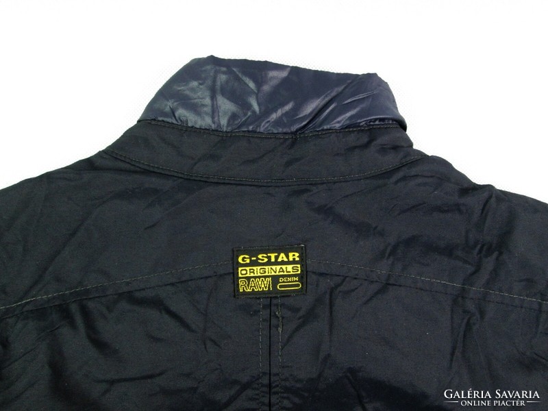 Original g-star raw (s / m) dark blue sporty men's transitional jacket