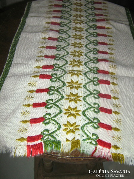 Beautiful Christmas woven tablecloth runner