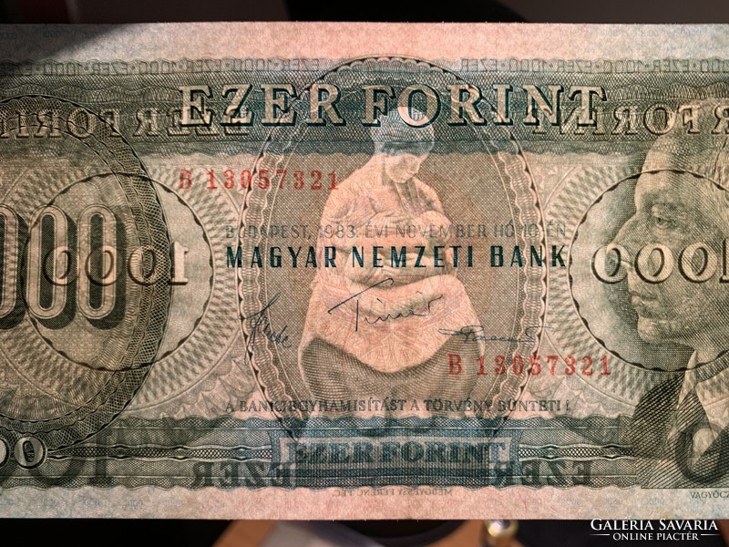 ***  1983 November  "B" 1000 forint ***