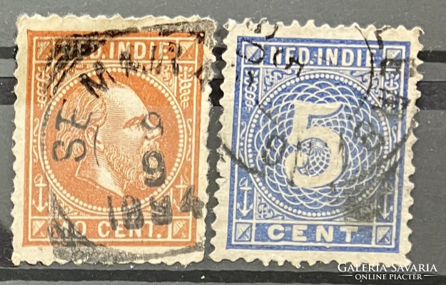 Dutch Indies (Indonesia) stamps from the late 1800s