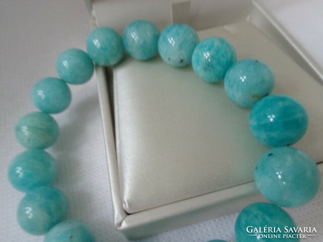 Amazonite mineral bracelet 12-13 mm