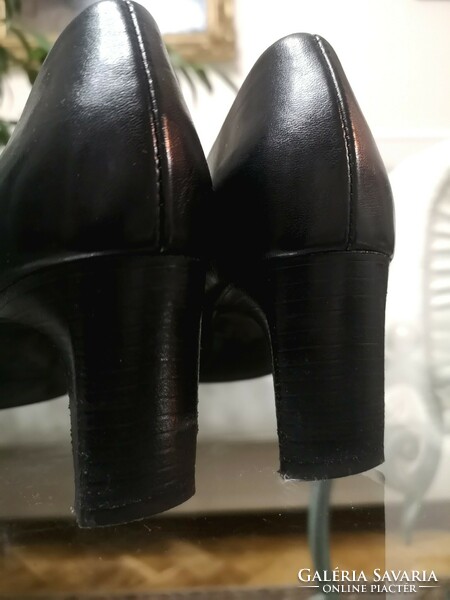 Paul Green 35-ös, 3-as, fekete, kézzel készített cipő, Handmade körömcipő