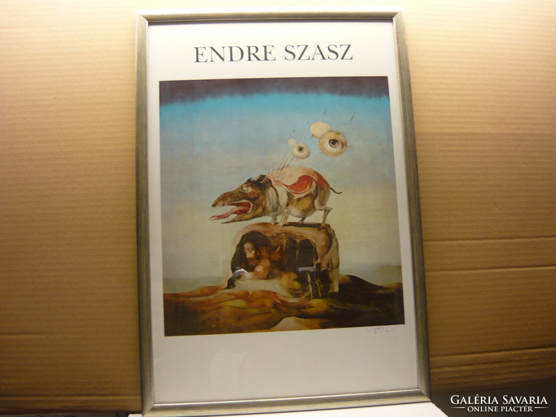 Szász Endre nyomat keretezve eladó. A kép mérete:35,5 X 51 cm.
