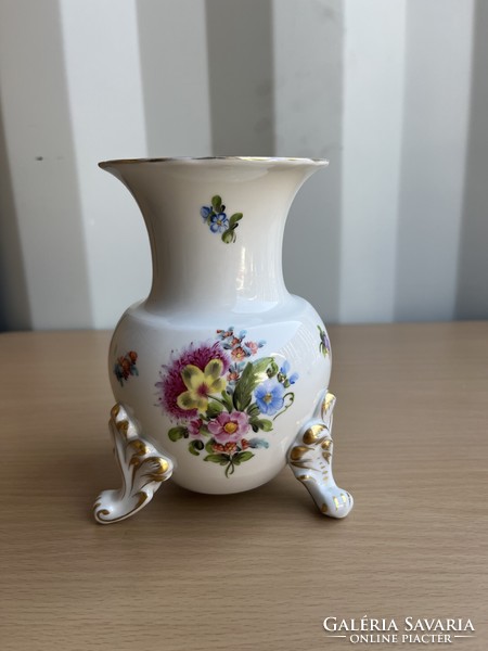 Herend porcelain vase with floral pattern a57