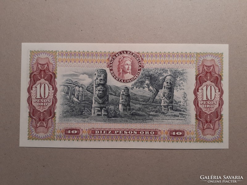 Kolumbia-10 Pesos 1980 UNC