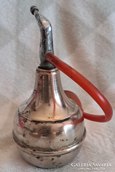 Old silver-plated hairdresser's spicer, perfumed (m4161)