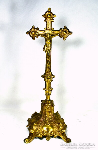 Table crucifix in Rococo style - shrine