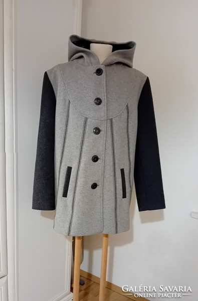 Gray wool coat