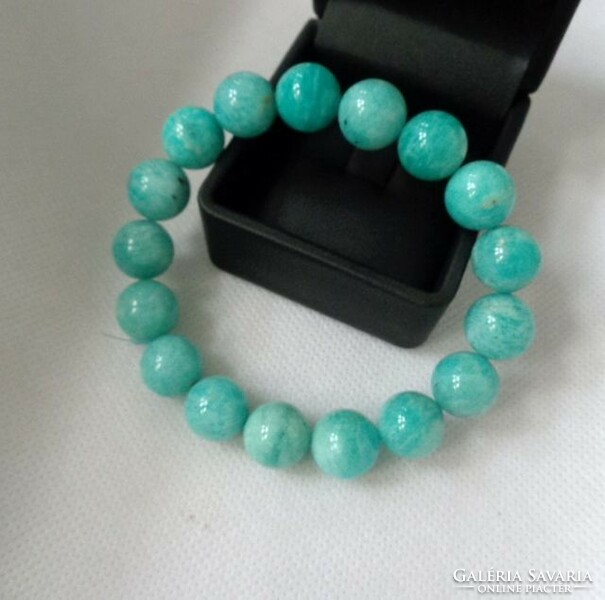 Amazonite mineral bracelet 12-13 mm