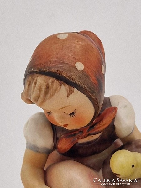 Hummel Goebel figura kislány csirkékkel chick girl TMK3 57 9cm
