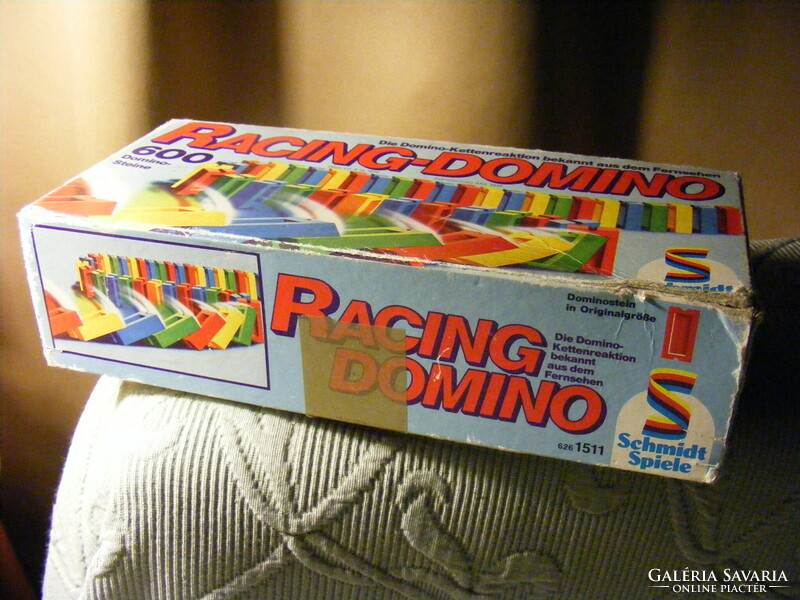 Retro színes műanyag dominó építőjáték 500 db-os - Hasbro Schmidt 1982