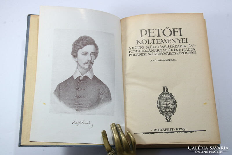 1923 - Petőfi's poems in richly silver-plated binding, a very nice rare binding version!
