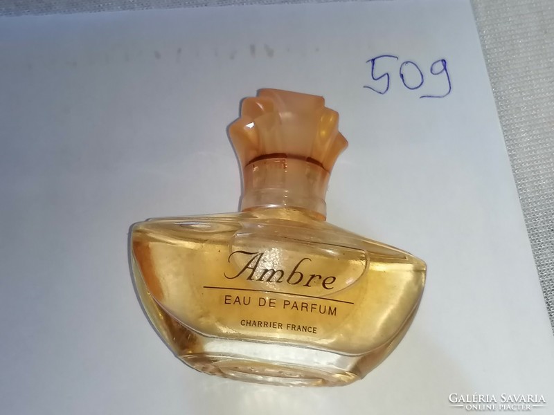 Very rare vintage ambre eau de parfum from charrier france mini 5 ml, full 509.