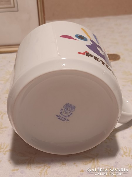 Alföldi porcelain mug with Petőfi inscription