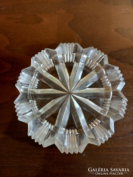 Art deco glass ashtray