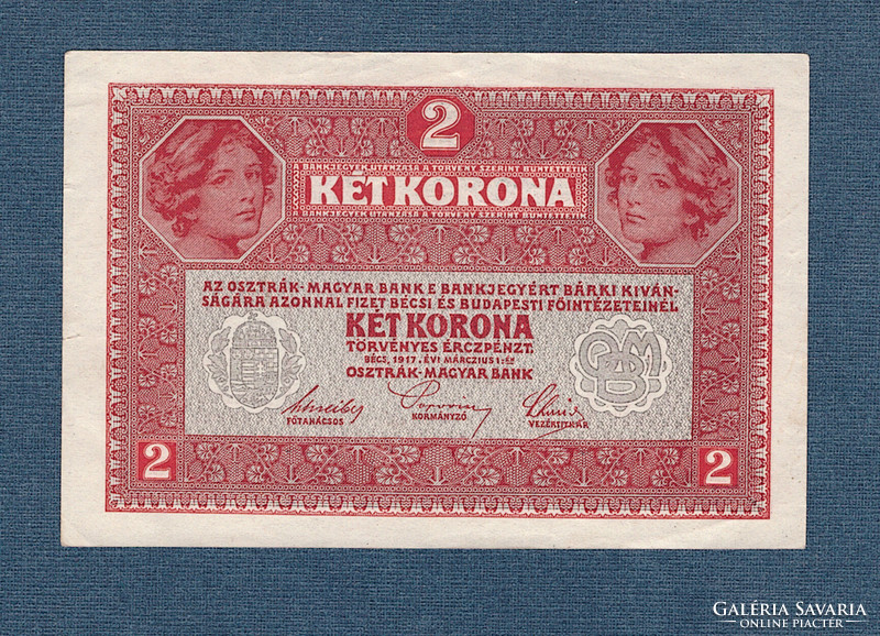 1 Korona 1916 Deutschösterreich bélyegzés aUNC -UNC