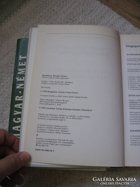 German-Hungarian and Hungarian-German business dictionary