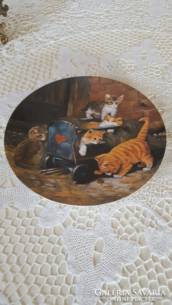 Sheltmann weiden kitten decorative plate