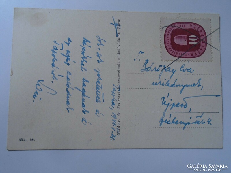 D198848 TAPOLCA 1940k  régi képeslap   Bártfay  - Újpest