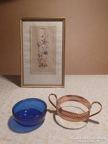 3 Royal blue English glass bowls, offer, pcs/price