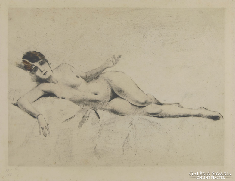 Carl joseph bauer (1895–1964): reclining nude