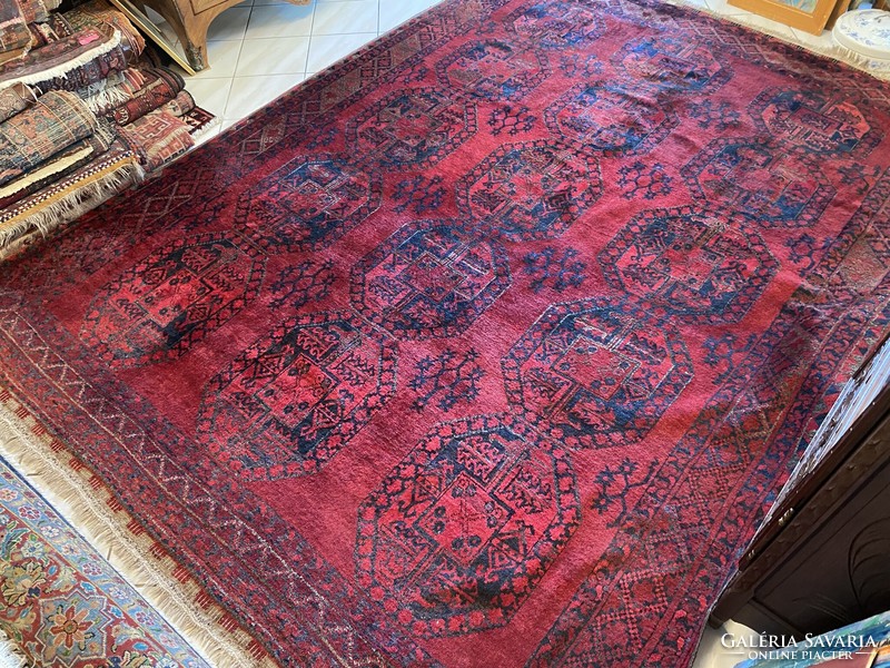 Semi antique handmade Afghan nomad carpet 230x320