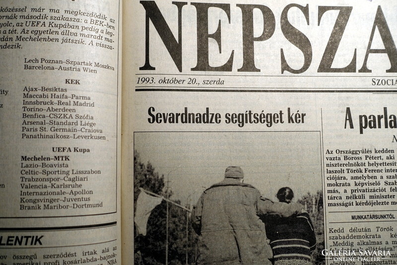 1993 X 20  /  NÉPSZABADSÁG  /  Újság - Magyar / Napilap. Ssz.:  25675