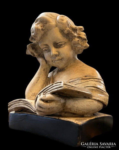 Classicist reading girl/angel bust bust