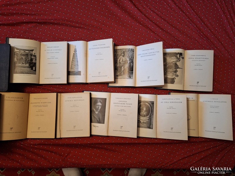 FRANKLIN  1927- VILÁGJÁRÓK-UTAZÁSOK ÉS KALANDOK  19 kötete csak egyben! MAJDNEM TELJES!