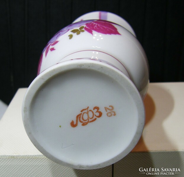 Lomonosov porcelain vase - made for the 1980 Moscow Olympics - 12 cm