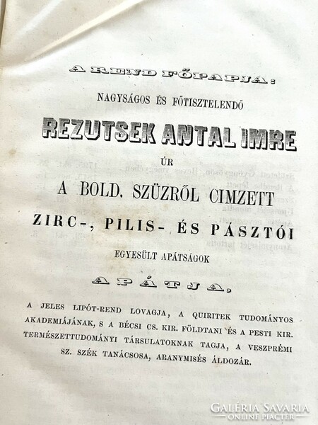 2 antik könyv, 1870-es évek, ciszterci rend névtárai