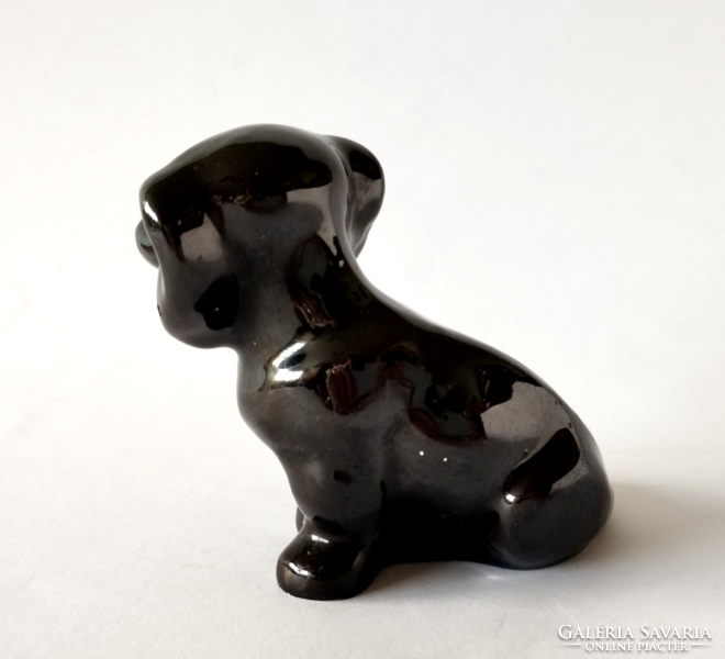 Glazed ceramic dachshund / dog figure, nipp