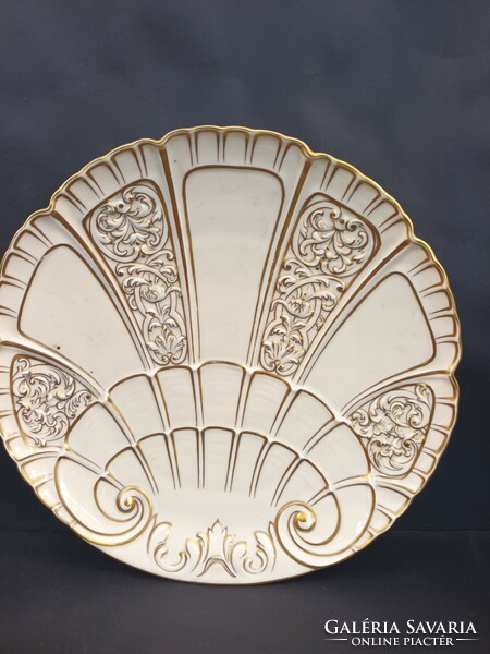 Zsolnay decorative bowl with shield 31 cm