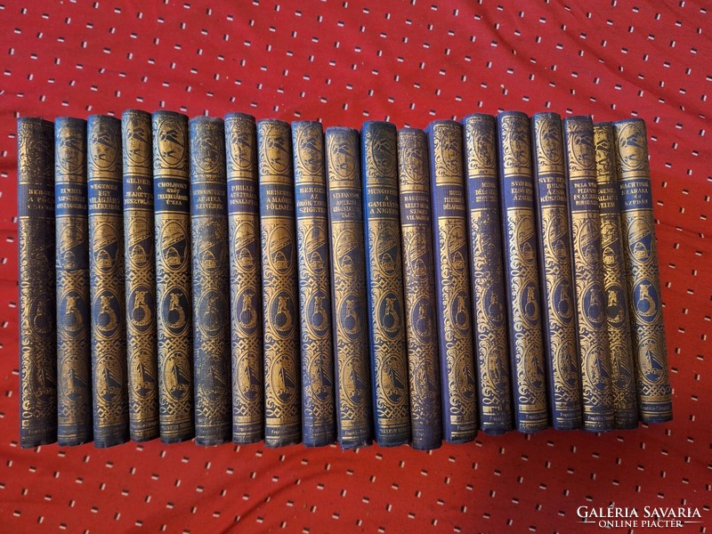 Franklin 1927 - 19 volumes of world travelers' travels and adventures in one! Almost complete!