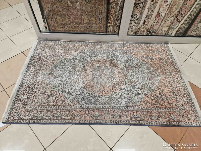 Kashmir 120x200 cm hand-knotted silk brown carpet bfz495