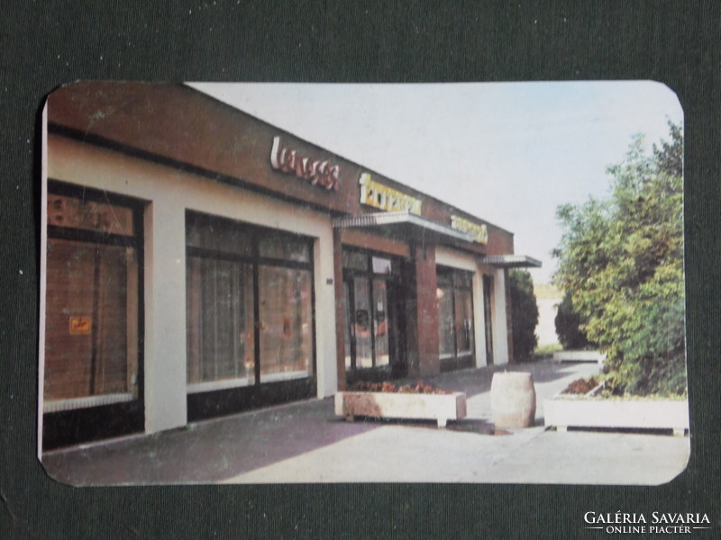 Kártyanaptár,Lencsés étterem presszó,Békéscsaba ÁFÉSZ, 1984
