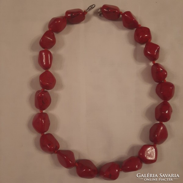 Red jasper necklace