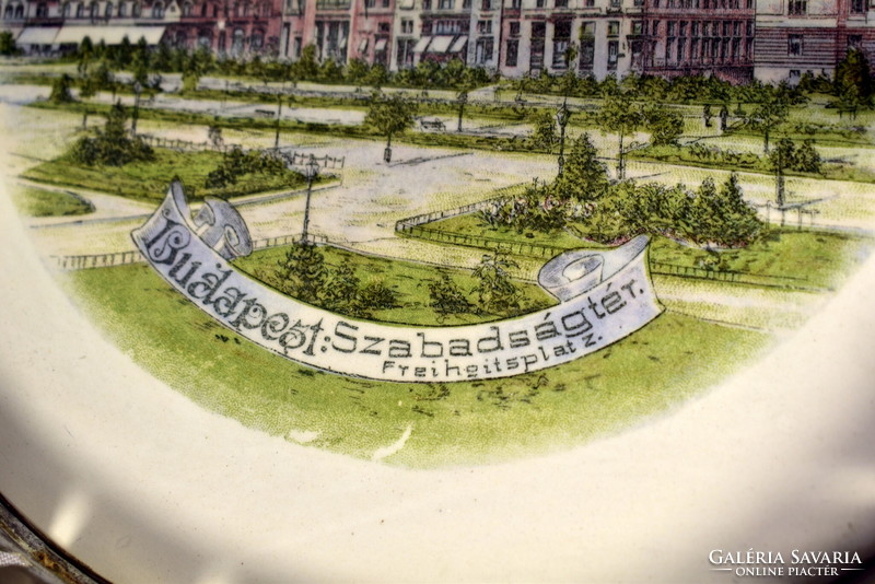 1920 Around Budapest's Freedom Square - Faience inlay display