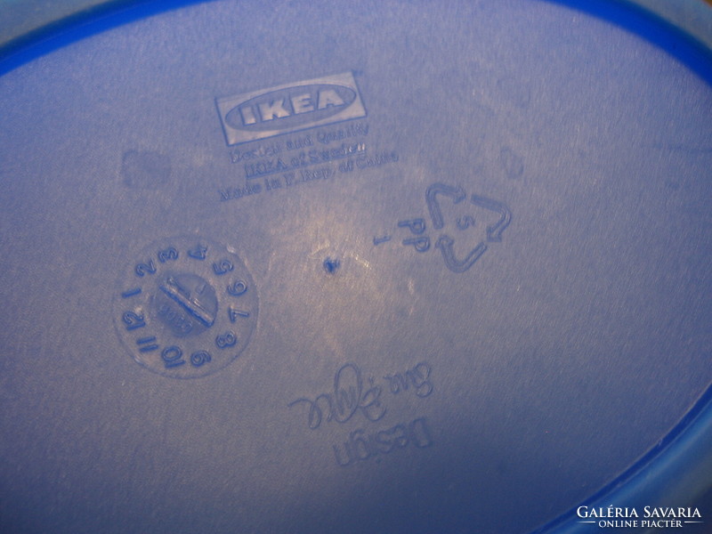 Retro kék IKEA tál Sue Pryce