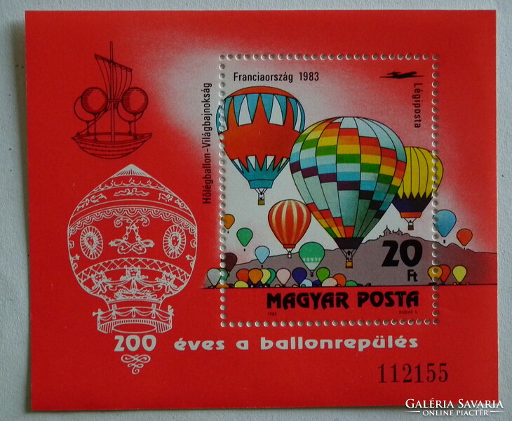 1983. 200 Years of Ballooning - block **