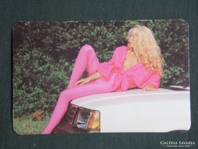 Kártyanaptár,Centrum áruház,Marjai Judit,erotikus női akt modell, 1987