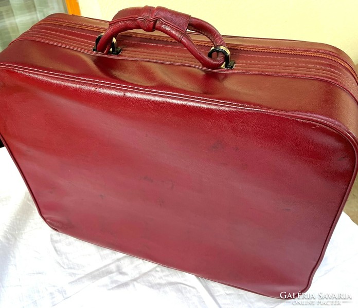 MÓDI butiklánc kézi táskája, kisméretű reklám bőröndje, retro