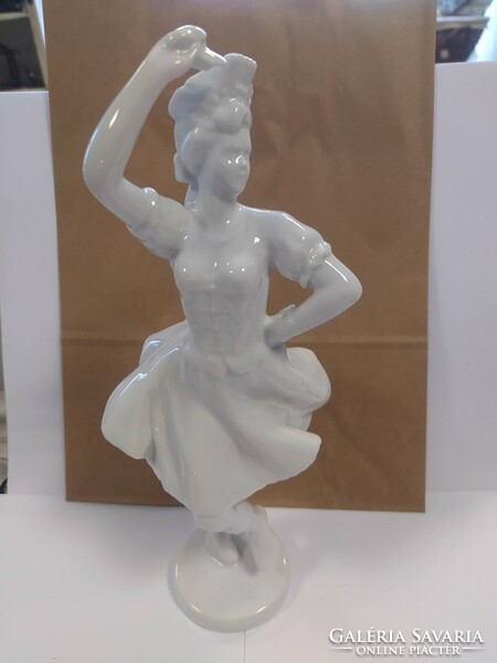 Antique Zsolnay porcelain dancing girl